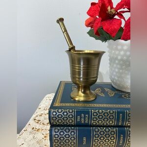 Vintage Brass Mortar and Pestle